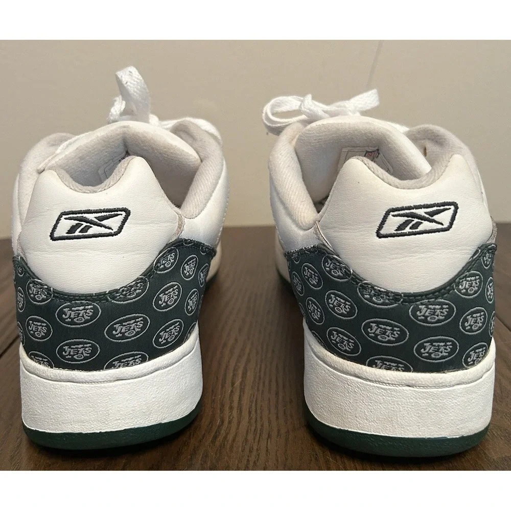 Reebok Men's Size 12 White/Green New‎ Jets Team Sneakers